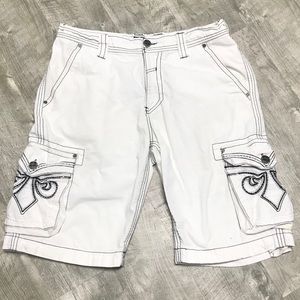AFFLICTION White Cargo Shorts